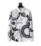 chemise manche courte versace flower versac white